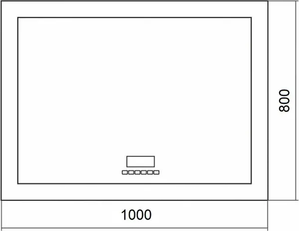 Зеркало Silver Mirrors Norma Neo 100x80 / LED-00002495