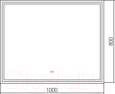 Зеркало Silver Mirrors Ливия 100x80 / ФР-00002240