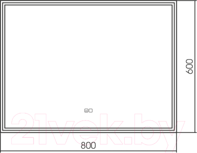 Зеркало Silver Mirrors Сантана 80x60 / LED-00002519