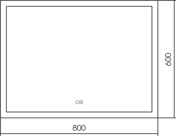 Зеркало Silver Mirrors Norma Neo 2 80x60 / LED-00002416