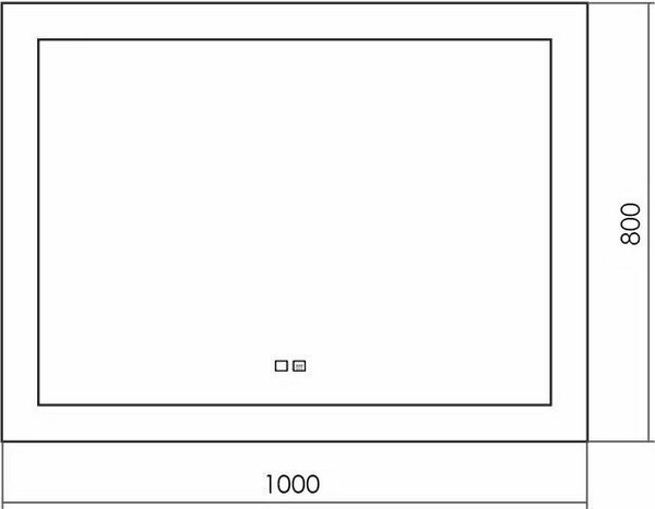 Зеркало Silver Mirrors Norma Neo 100x80 / LED-00002494