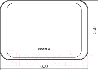 Зеркало Silver Mirrors Индиго 80x55 / ФР-00001492