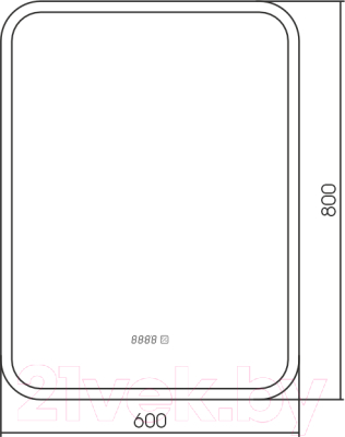 Зеркало Silver Mirrors Стив 60x80 / LED-00002828