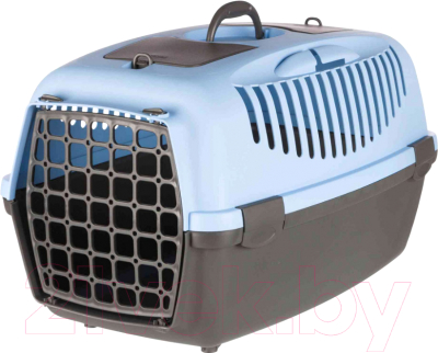 Переноска для животных Trixie Traveller Capri III 39832 (темно-серый/нежно-голубой) - фото