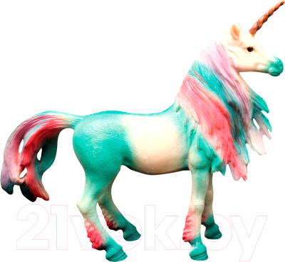 Набор фигурок коллекционных Masai Mara Мир фэнтези. Семья зеленых единорогов / MM206-423 - фото