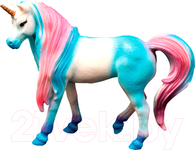 Набор фигурок коллекционных Masai Mara Мир фэнтези. Семья голубых единорогов / MM206-424 - фото