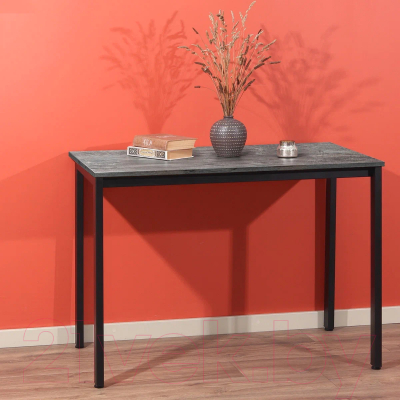 Обеденный стол Millwood Сеул Л 130x80x75 (сосна пасадена/металл черный)