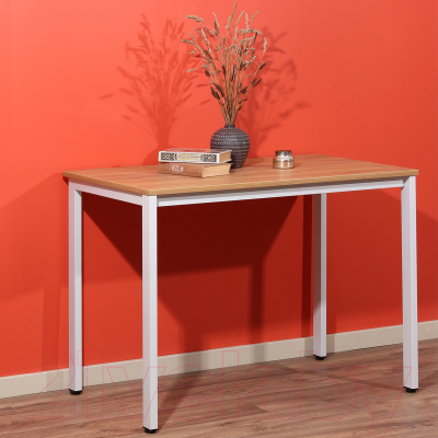 Обеденный стол Millwood Сеул Л 100x60x75 (дуб золотой Craft/металл белый)