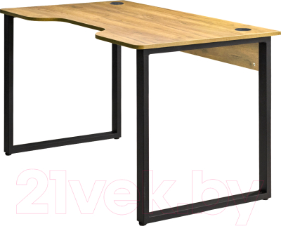 Геймерский стол Millwood Лофт Гонконг ДТ-3 120x70x75 (дуб золотой Craft/металл черный)