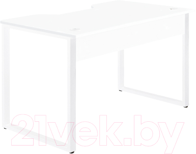 Геймерский стол Millwood Лофт Гонконг ДТ-3 130x70x75 (белый/металл белый) - фото