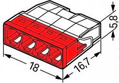 Клемма Wago 2273-204