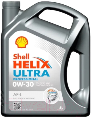 Моторное масло Shell Helix Ultra Professional AP-L 0W30 - фото