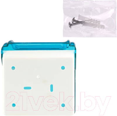 Держатель для туалетной бумаги Laima 605043 (голубой)