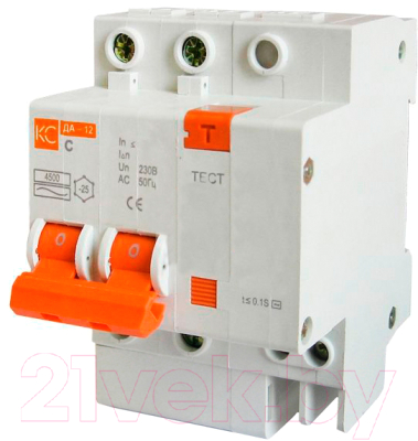 Дифференциальный автомат КС 2P 20/30 ДА-12 / 82408 - фото