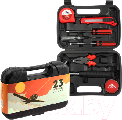 Универсальный набор инструментов LOM 23 февраля / 9305216 (8 предметов)