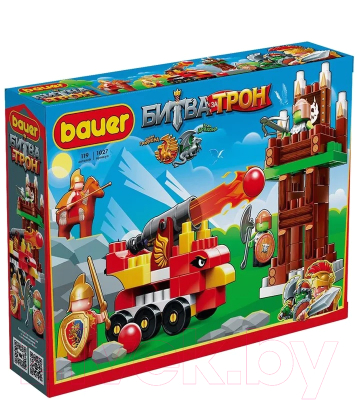 Конструктор Bauer Битва за трон с пушкой и башней / 1027 (121эл) - фото