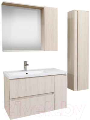 Шкаф-пенал для ванной Grossman Юнит 30 / 208015 (кадена лайт)