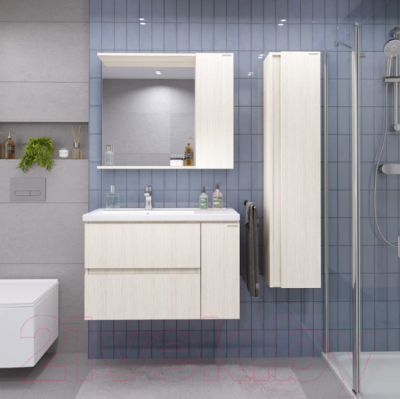 Шкаф-пенал для ванной Grossman Юнит 30 / 208015 (кадена лайт)