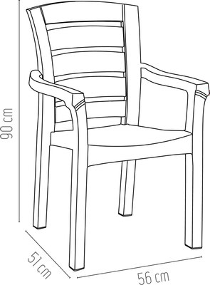 Стул пластиковый Holiday Eko / HK-510-BR