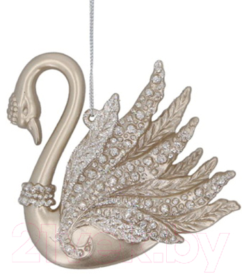 Елочная игрушка Gisela Graham Magnolia. Лебедь / 15332 - фото