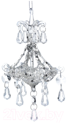 Елочная игрушка Gisela Graham Midnight Goose. Люстра / 889 - фото