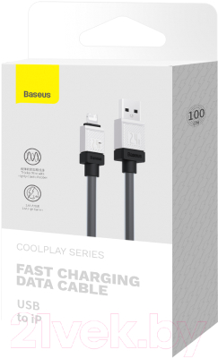 Кабель Baseus CoolPlay USB to iP 2.4A / CAKW000401
