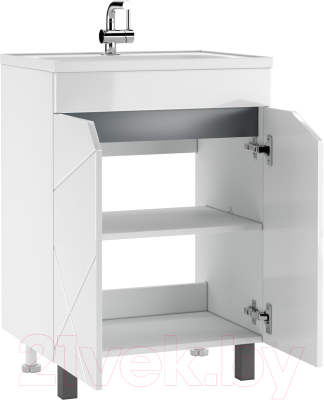 Тумба под умывальник Домино Absolute 60 Vector без ящика