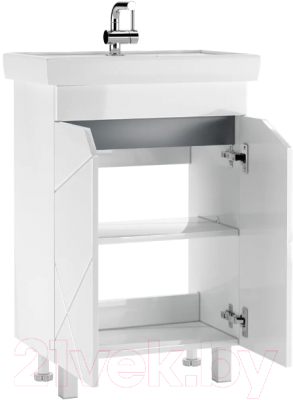 Тумба под умывальник Домино Томь 60 Vector без ящика / DV6602T