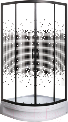 Душевой уголок RIVER Мономах ДУ 90/180 МЗ BL