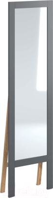 Зеркало Мебельград Калгари напольное (графит/прозрачный лак) - фото