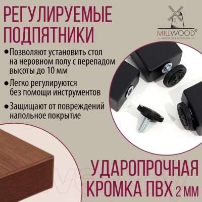 Письменный стол Millwood Лофт Сиэтл ДТ-5 130x70x75