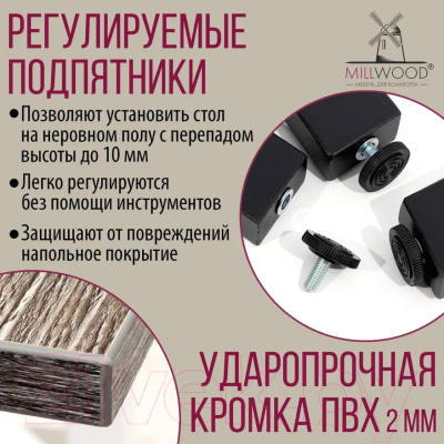 Письменный стол Millwood Лофт Сиэтл ДТ-5 130x70x75