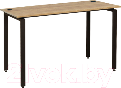 Письменный стол Millwood Лофт Сиэтл ДТ-5 120x70x75 (дуб золотой Craft/черный) - фото