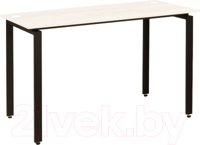 Письменный стол Millwood Лофт Сиэтл ДТ-5 160x70x75 (дуб белый Craft/черный) - фото