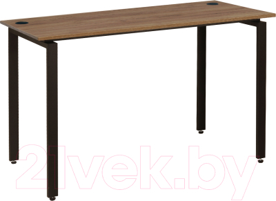 Письменный стол Millwood Лофт Сиэтл ДТ-5 160x70x75 (дуб табачный Craft/черный) - фото