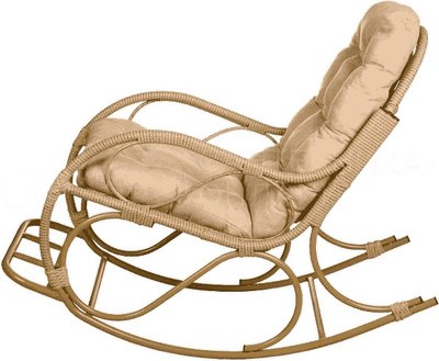 Кресло-качалка BiGarden С подножкой / БГ-КК-Б
