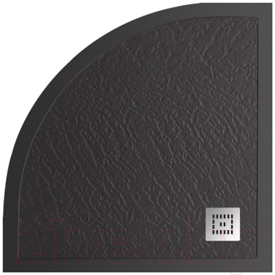 Душевой поддон BelBagno TRAY-MR-UNO-R-90-550-35-NERO - фото