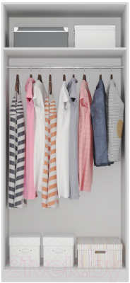 Шкаф Интермебель Марсель 580 2 зеркала / МР-07 (дуб крафт золотой)