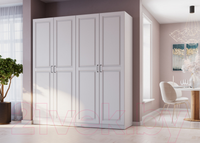 Шкаф Интермебель Марсель 580 / МР-09-B2 (белый софт)