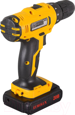 Аккумуляторная дрель-шуруповерт EUROLUX ДА-20/2Li (72/14/52)