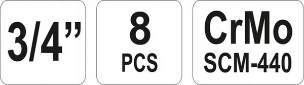 Набор головок слесарных Yato YT-1115