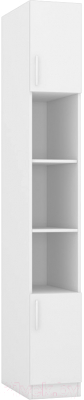Стеллаж Интермебель Марсель 580 / МР-14 (белый премиум) - фото