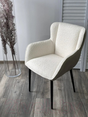 Стул M-City Volcano / 621M05250 (белый Wales-101/светло-бежевый Maison 09/черный)