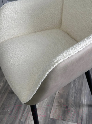 Стул M-City Volcano / 621M05250 (белый Wales-101/светло-бежевый Maison 09/черный)