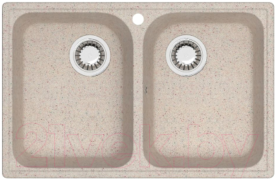 Мойка кухонная Berge BR-7322 (бежевый) - фото
