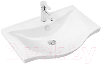 Тумба с умывальником Гамма Р25оФ8 У-65 Альбатрос-10065 (улыбка)