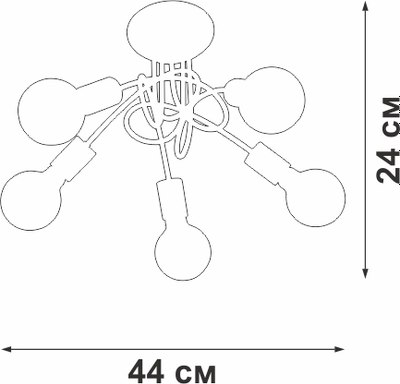 Люстра Vitaluce V37270-8/5PL