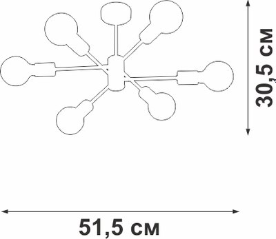 Люстра Vitaluce V39940-8/6PL