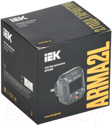 Тестер розетки IEK ST03D ARMA2L / A2L5-ST14-03