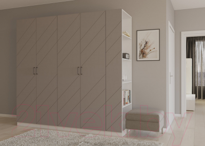 Стеллаж Интермебель Марсель 580 / МР-13-MN (луна софт)